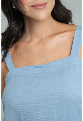 Blusa Candal Azul Ragged Pf11113211