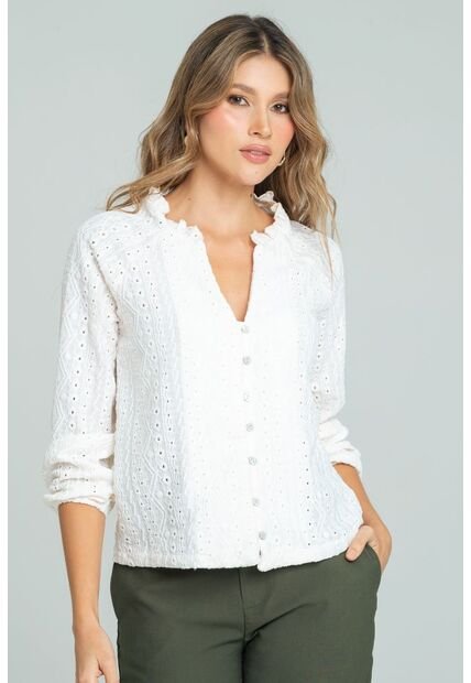 Blusa Isadora Blanco Ragged Pf11113118