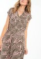 Vestido Animal Print Rosa Ragged Pf11511273 de Ragged
