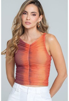 Top Mesh Degrade Naranja Ragged Pf11121161