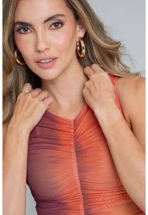 Top Mesh Degrade Naranja Ragged Pf11121161