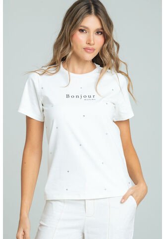 Camiseta Bonjour Blanco Ragged Pf21120124 Ragged