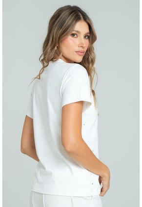 Camiseta Bonjour Blanco Ragged Pf21120124