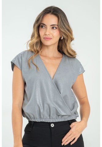 Blusa Silver Gris Ragged Pf11112885 Ragged
