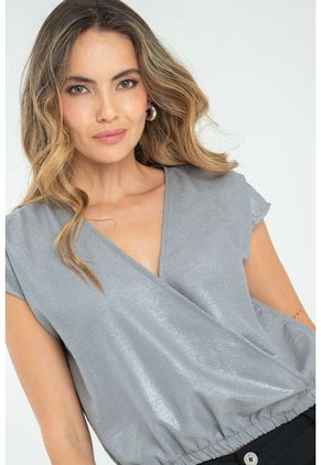 Blusa Silver Gris Ragged Pf11112885