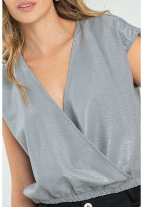 Blusa Silver Gris Ragged Pf11112885