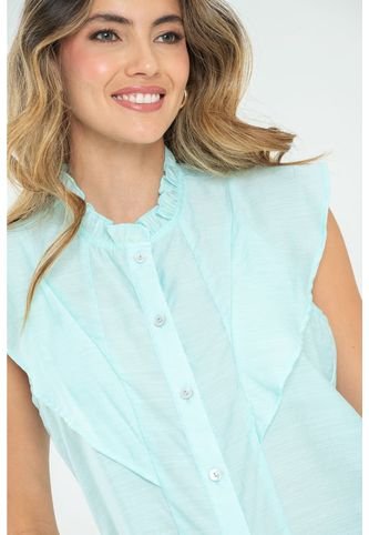 Blusa Shenses Verde Ragged Pf11112898 Ragged
