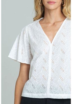 Blusa Herell Blanco Ragged Pf11113133