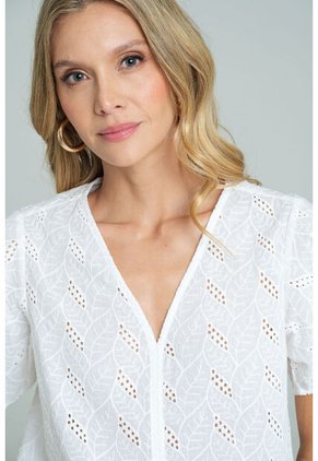 Blusa Herell Blanco Ragged Pf11113133