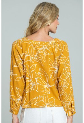 Blusa Cantica Amarillo Ragged Pf11113131