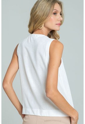 Blusa Marin Blanco Ragged Pf11113110