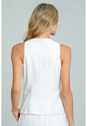 Blusa Minka Blanco Ragged Pf11113130
