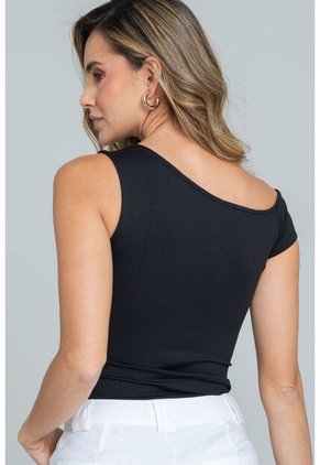 Top Milines Negro Ragged Pf13120835