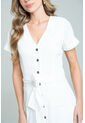 Vestido Ecru Blanco Ragged Pf11511437 de Ragged