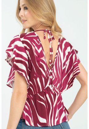 Blusa Sarah Marrón Ragged Pf11112847