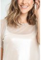 Camiseta Mesh Oversize Beige Ragged Pf11121140 de Ragged
