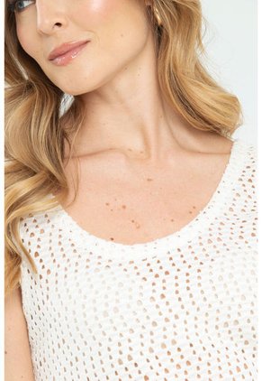 Blusa Tejida Mason Blanco Ragged Pf11112843