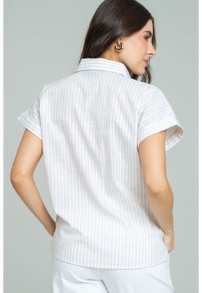 Camisa Nissi Beige Ragged Pf11113079
