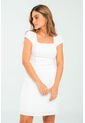 Vestido Corto Splendid Blanco Ragged Pf11511408 de Ragged