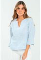Blusa Praia Azul Ragged Pf11113028 de Ragged