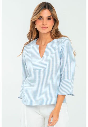 Blusa Praia Azul Ragged Pf11113028 Ragged