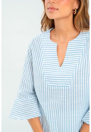 Blusa Praia Azul Ragged Pf11113028