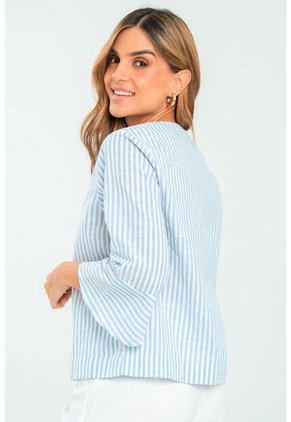 Blusa Praia Azul Ragged Pf11113028