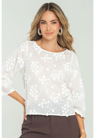 Blusa Nathalie Blanco Ragged Pf11113005 Ragged