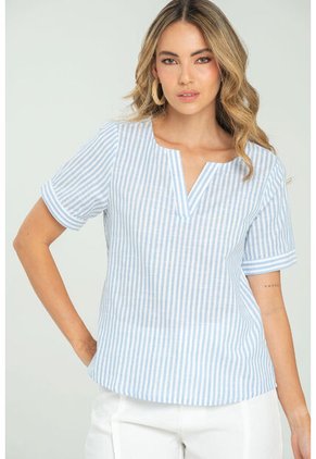 Blusa Rayas Azul Ragged Pf11113036