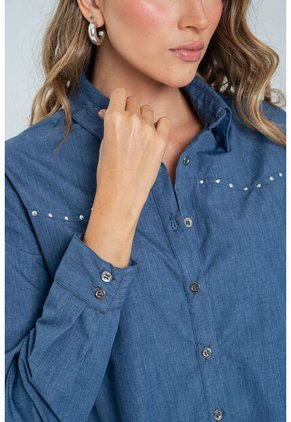 Camisa Therry Azul Ragged Pf11113051