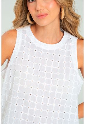 Blusa Siena Cotton Blanco Ragged Pf11112805