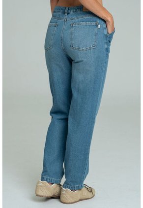 Jeans Mom Nantes Azul Ragged Pf21350077
