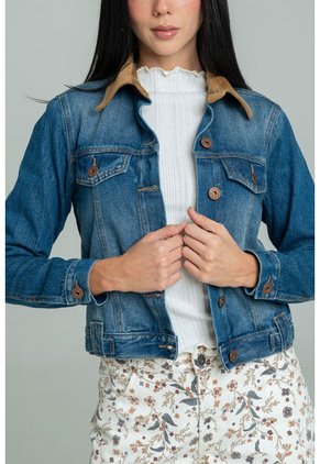 Chaqueta Malva Azul Ragged Pf21130023