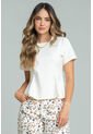 Camiseta Peplum Blanco Ragged Pf21120139 de Ragged