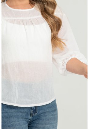 Blusa Zhoey Blanco Ragged Pf31113496