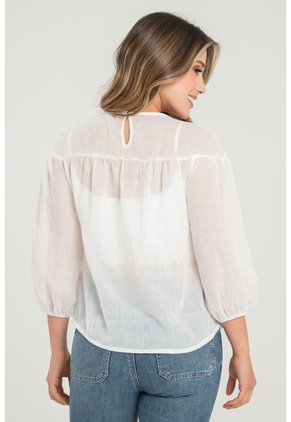 Blusa Zhoey Blanco Ragged Pf31113496