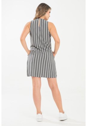 Vestido Corto Mahija Gris Ragged Pf31511495