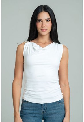 Top Shtaud Blanco Ragged Pf13120844
