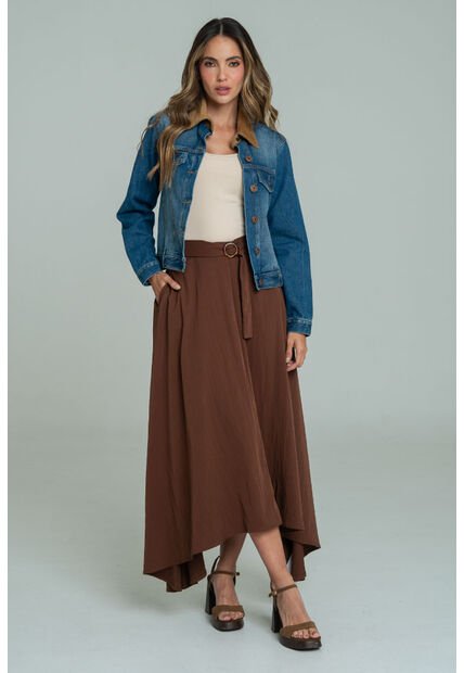 Falda Carey Café Ragged Pf11320534