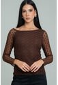 Blusa Anny Café Ragged Pf11113169 de Ragged