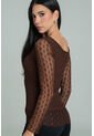 Blusa Anny Café Ragged Pf11113169 de Ragged