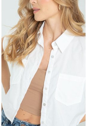 Camisa Crop Glace Blanco Ragged Pf11112741