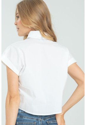 Camisa Crop Glace Blanco Ragged Pf11112741