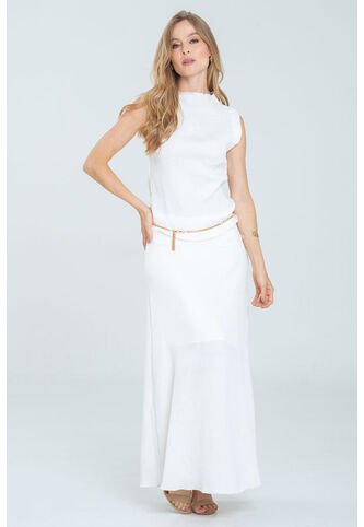 Falda Plisada Dafne Blanco Ragged Pf12320190 Ragged