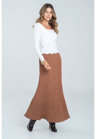 Falda Plisada Dafne Café Ragged Pf12320190 Ragged