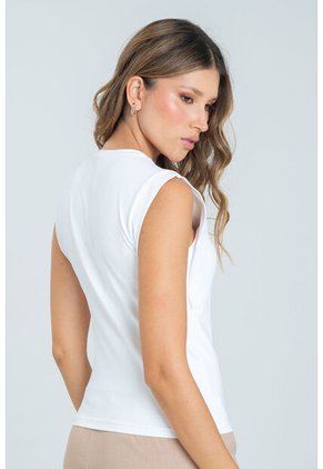 Top Lhuvat Blanco Ragged Pf13120833