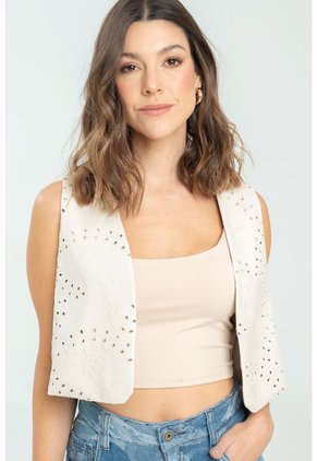 Chaleco Ojalillo Negro Ragged Pf11150031