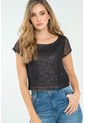 Blusa Lentejuelas Negro Ragged Pf11112839 de Ragged