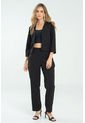 Pantalon Piedra Recto Negro Ragged Pf12310424 de Ragged