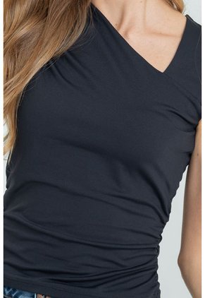 Top Bruselas Negro Ragged Pf13120750